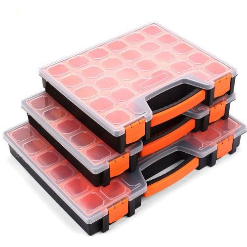 3PC SET 14 +15+22 Compartments Storage Organizer Tool Box Plastic Bin Screw Case