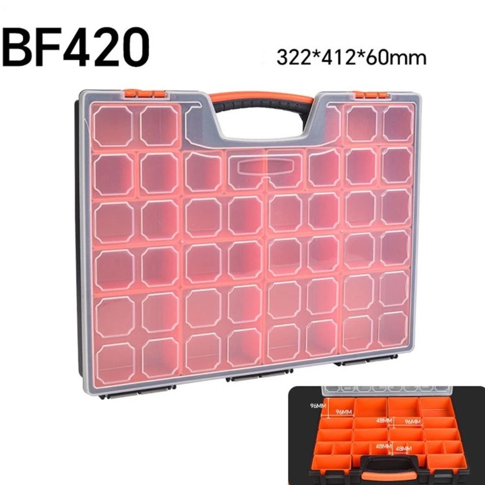3PC SET 14 +15+22 Compartments Storage Organizer Tool Box Plastic Bin Screw Case