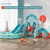 Kids Slide Swing Set Outdoor Toys Playground Activity Basketball Hoop