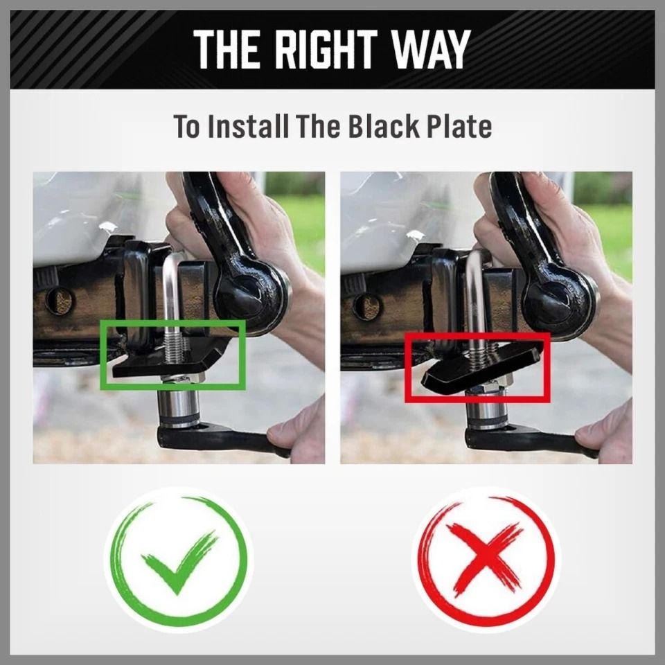 Anti-Rattle Stabilizer Hitch Tightener Bracket Tongue Tow Bar Caravan Trailer