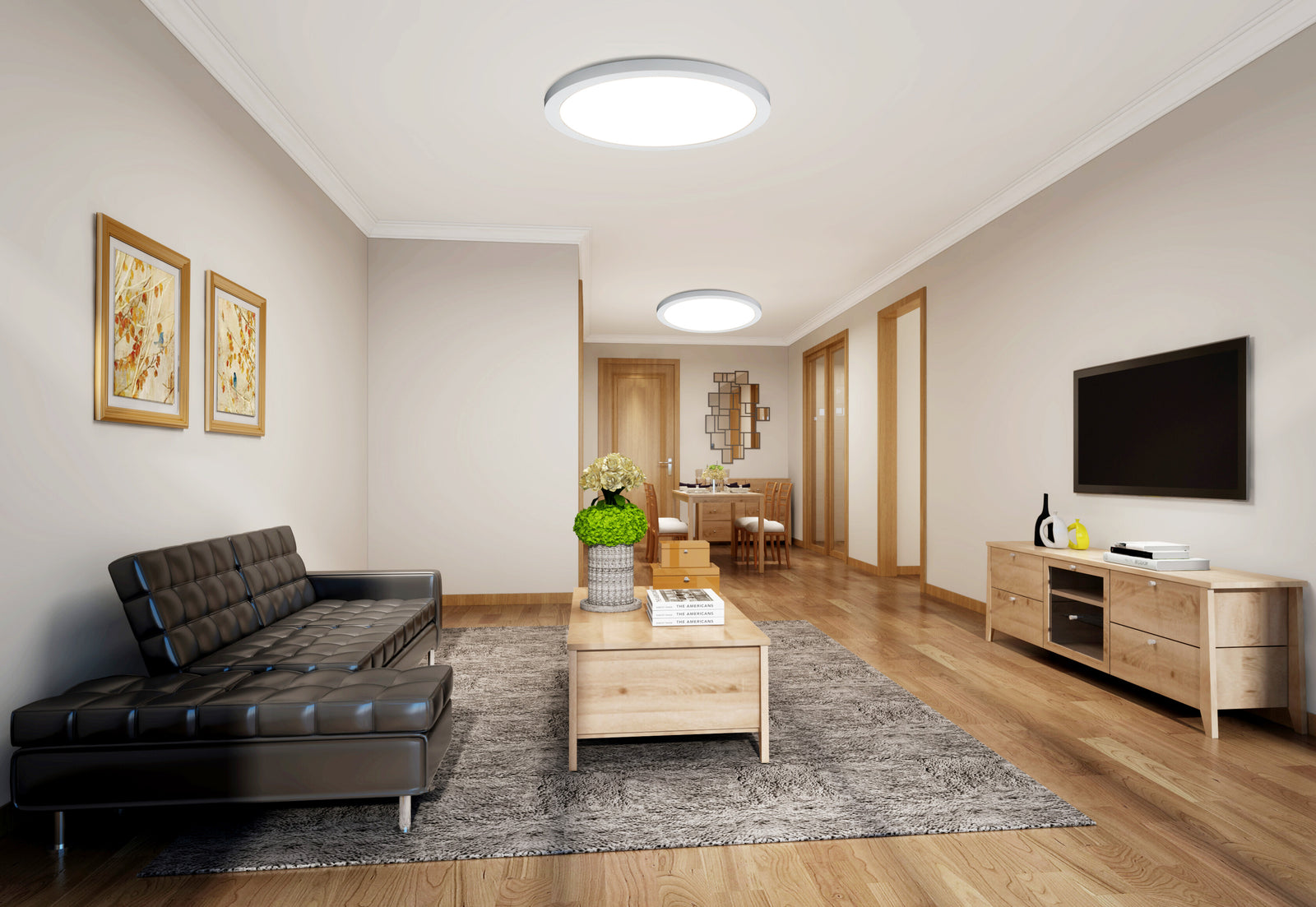 LED Tri-Colour Ceiling Light 24W 1920LM