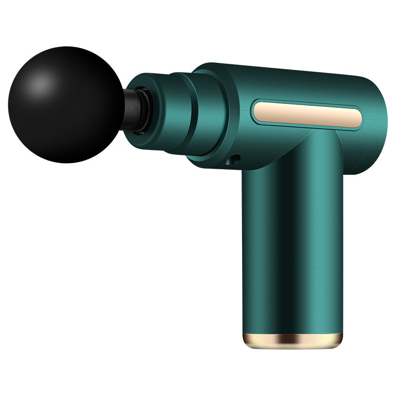 Green Portable Deep Tissue Massager | 6-Speed &amp; 4 Heads &amp; 15-Min Timer｜Professional Muscle Recovery, Anytime Anywhere