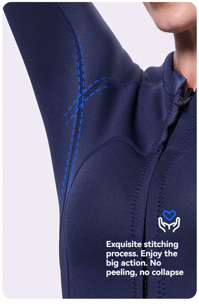 2MM jellyfish suit diving wet clothes jellyfish suit snorkeling swimsuit super elastic skin-friendly 2-piece jumpsuit+stockings