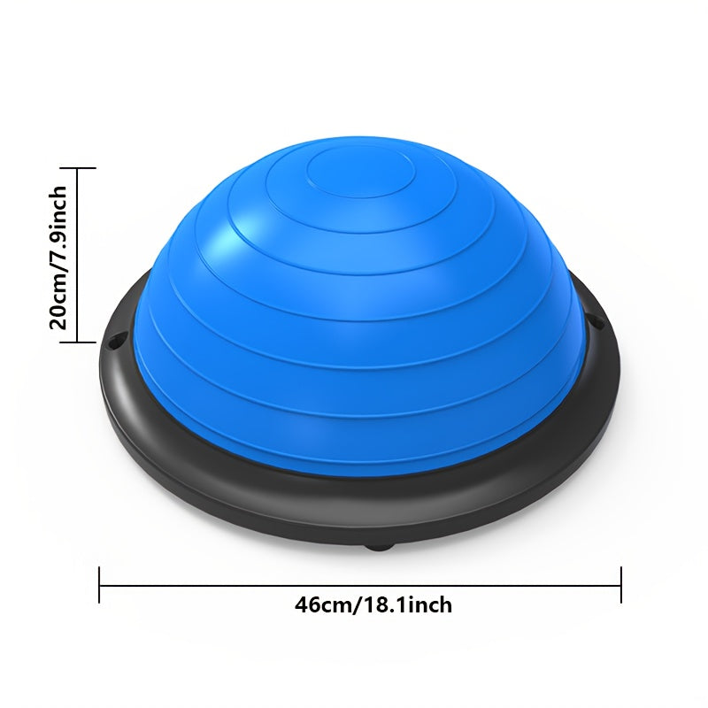 Hemisphere Trainer – Portable Inflatable Balance Trainer, specifically designed for core training, yoga, rehabilitation, and Pilates, equipped with a stable base. Suitable for home gyms, fitness centers, and physical conditioning.（BLUE）
