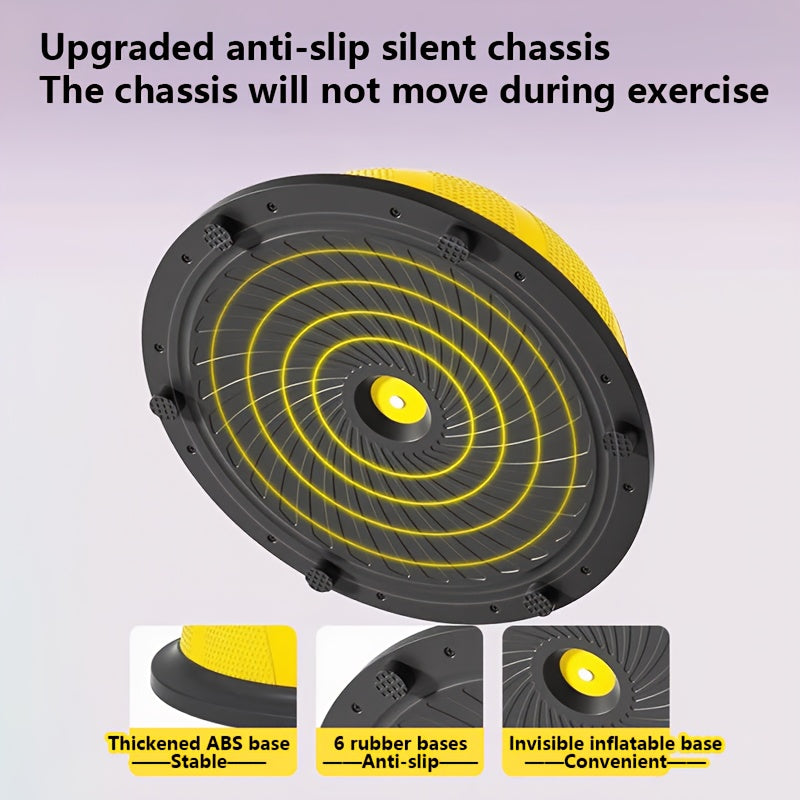 Hemisphere Trainer – Portable Inflatable Balance Trainer, specifically designed for core training, yoga, rehabilitation, and Pilates, equipped with a stable base. Suitable for home gyms, fitness centers, and physical conditioning.（BLUE）