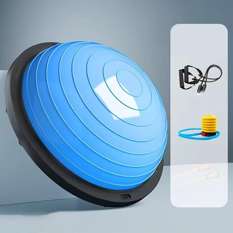 Hemisphere Trainer – Portable Inflatable Balance Trainer, specifically designed for core training, yoga, rehabilitation, and Pilates, equipped with a stable base. Suitable for home gyms, fitness centers, and physical conditioning.（GREY）