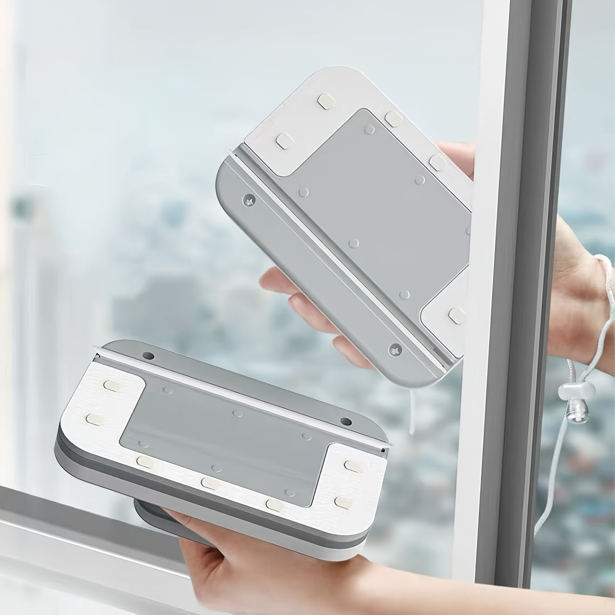 "Turn & Clean: The 90° Rotating Window Cleaner That Does Both Sides at Once!"