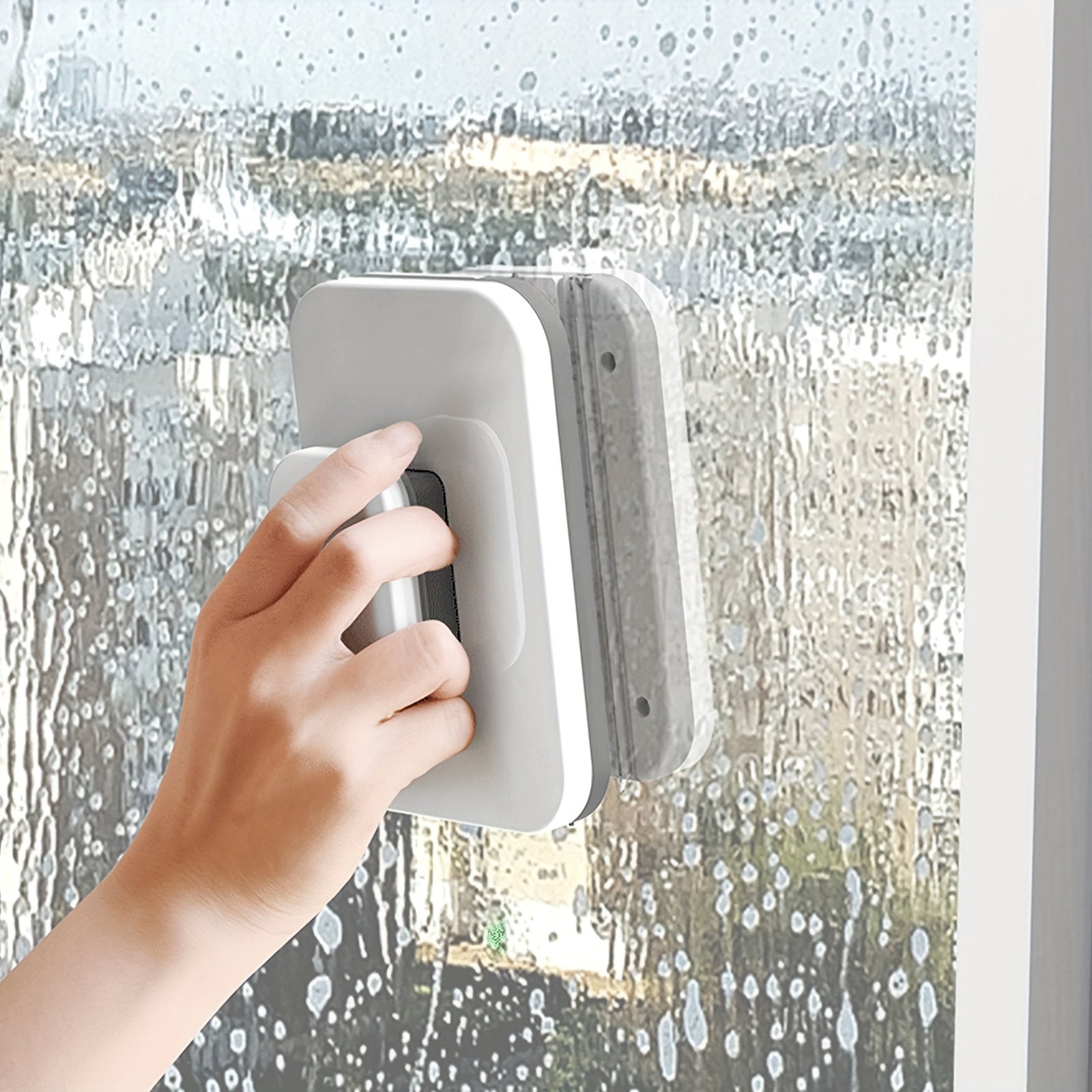 "Turn & Clean: The 90° Rotating Window Cleaner That Does Both Sides at Once!"