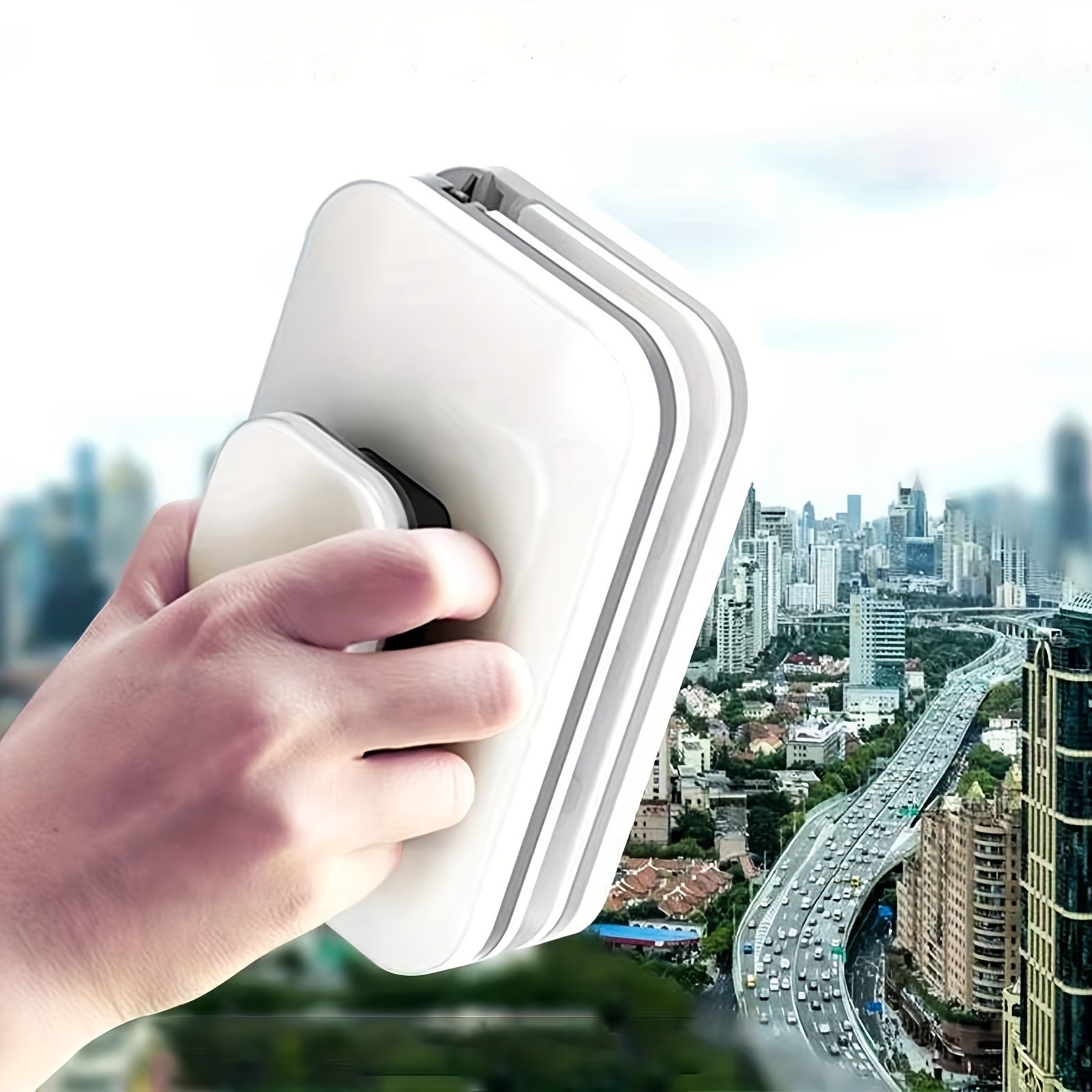 "Turn & Clean: The 90° Rotating Window Cleaner That Does Both Sides at Once!"