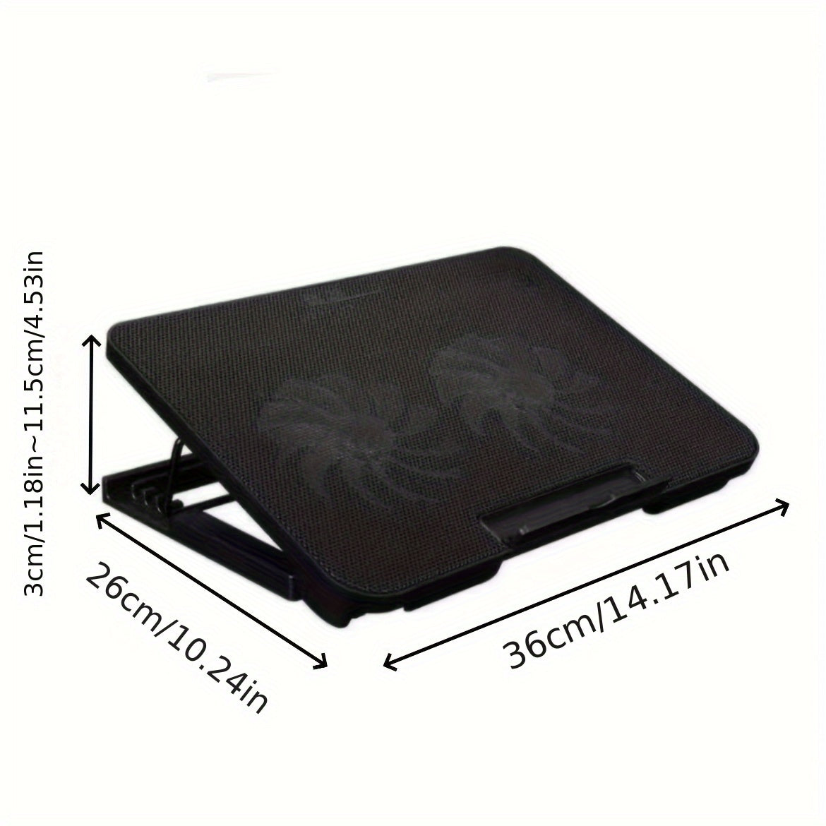 **Fully Compatible Laptop Stand｜Dual-Fan Cooling + Ergonomic Angle Adjustment, All-in-One Portable Design for Work, Gaming, and Entertainment**