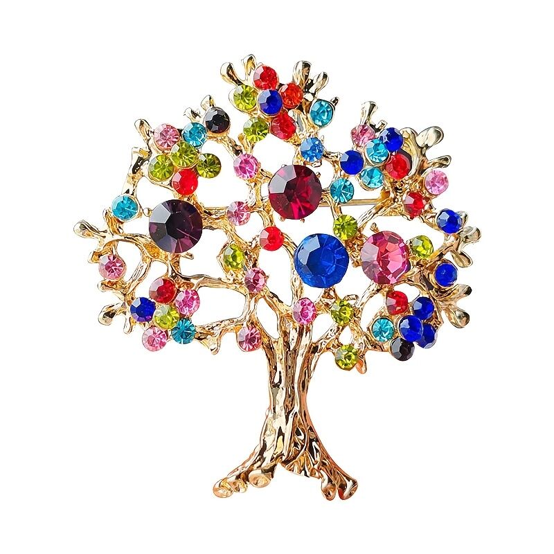 "Everlasting Growth" Tree Crystal Brooch: Carving Eternal Life with Sparkling Branches, Infusing Daily Wear with the Poetic Guarding Power of Nature
