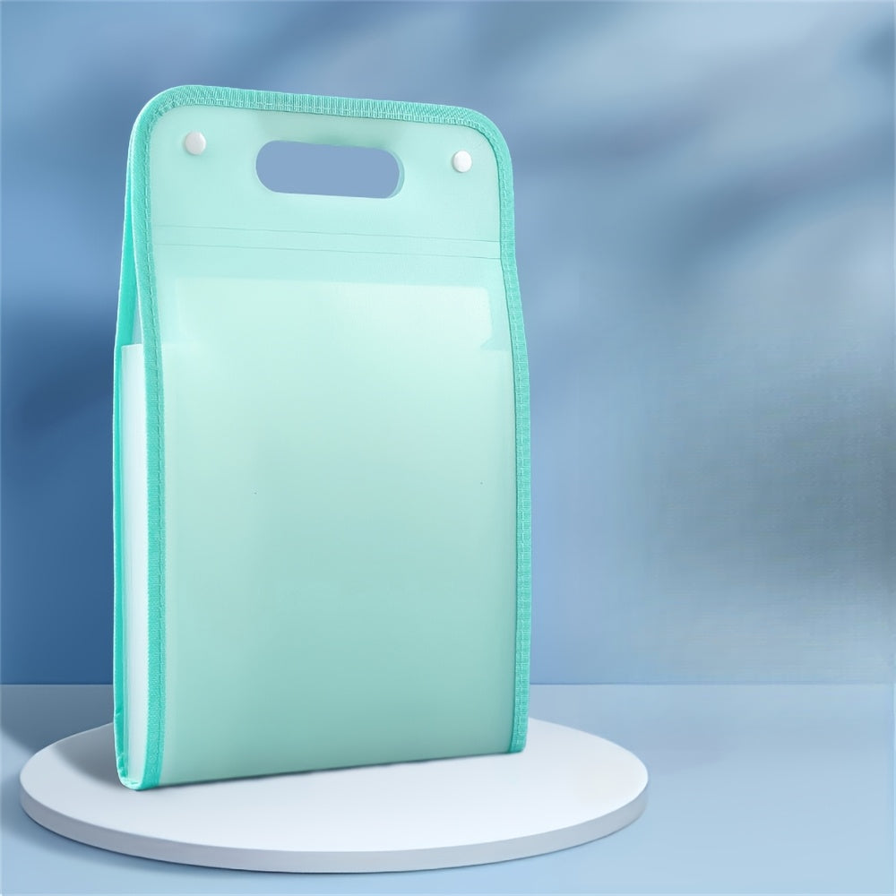 13-Pocket Accordion File Folder — A4 Portable Vertical Folding Organizer with Index Tabs, Suitable for School, Office, Student, and Professional Document Organization, Made of High-Clarity Waterproof Material, Expandable Multi-Functional File Pouch（PURPLE