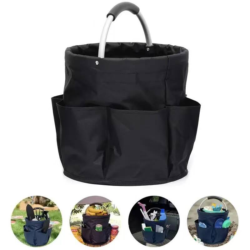 600D Oxford Cloth Gardening Tool Bag with 6 Side Pockets & Aluminum Handle – Wear-Resistant & Scratch-Resistant