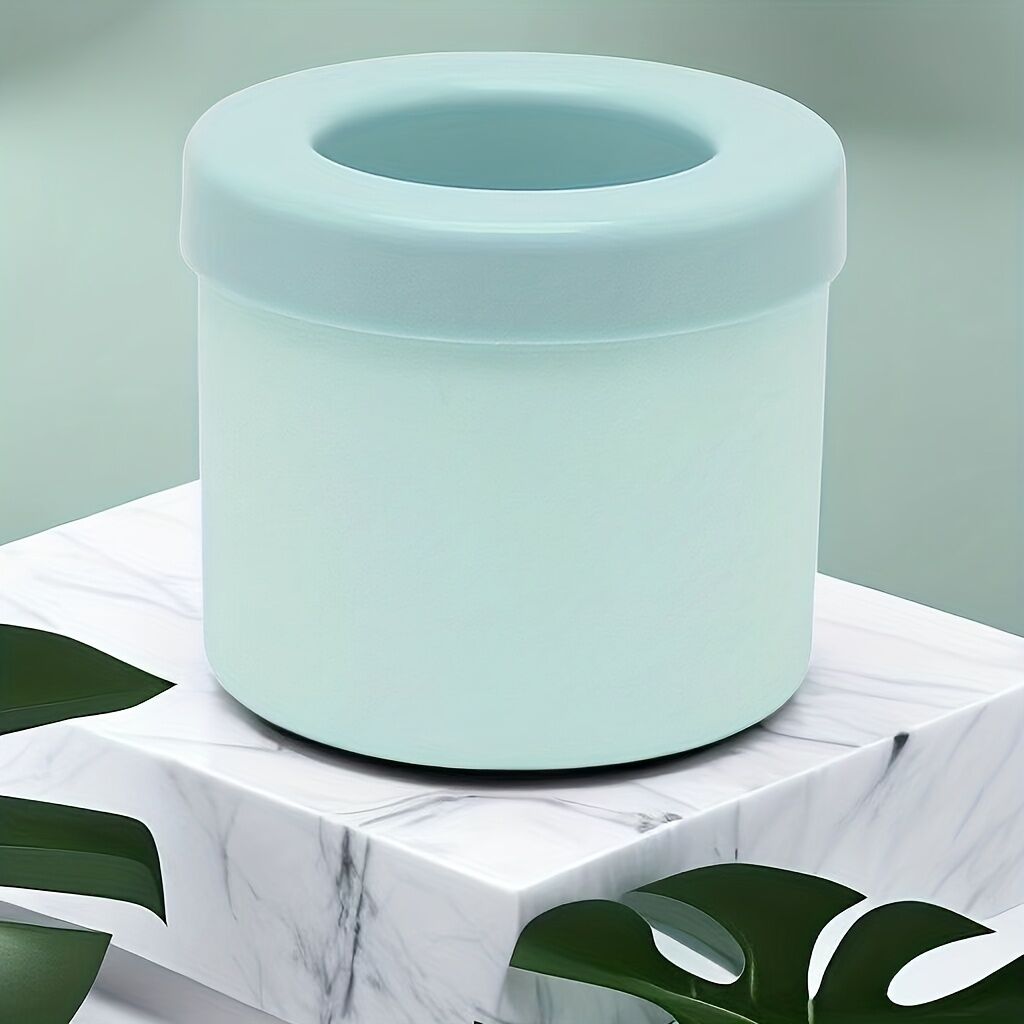 1 pc blue Silicone Ice Cube Cup – Freezable & Reusable Ice Maker, Perfect for Home, Bar, Pub, Club, and Outdoor Summer Drinks in Light Blue, Ideal for Cocktails and Fresh Fruit Infusions