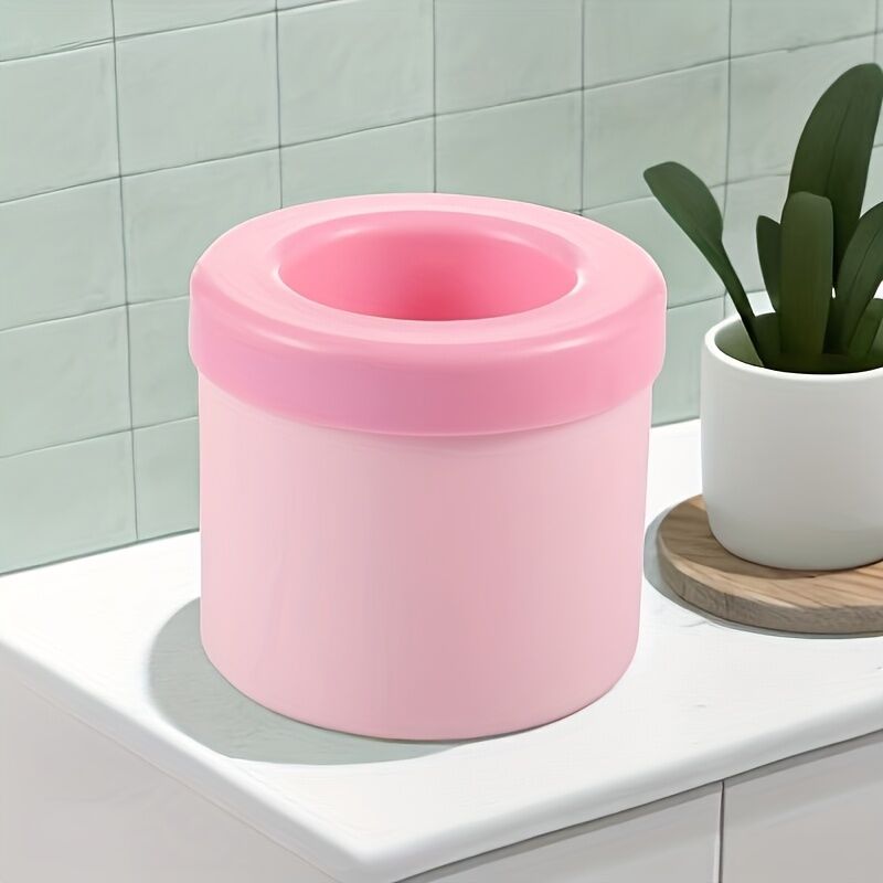 1 pc pink Silicone Ice Cube Cup – Freezable &amp; Reusable Ice Maker, Perfect for Home, Bar, Pub, Club, and Outdoor Summer Drinks in Light Blue, Ideal for Cocktails and Fresh Fruit Infusions