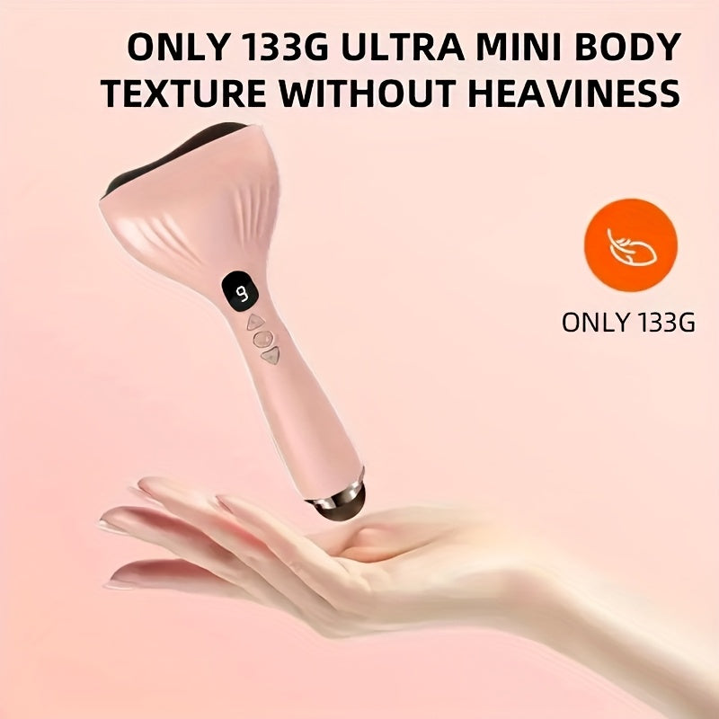 USB Electric Gua Sha Massager, Electric Massager, Heated Vibration Gua Sha Board, Suitable for Neck, Shoulder, and Back Massage Tools, Ideal for Beauty/Daily Relaxation, Home Personal Care Tool（pink)）