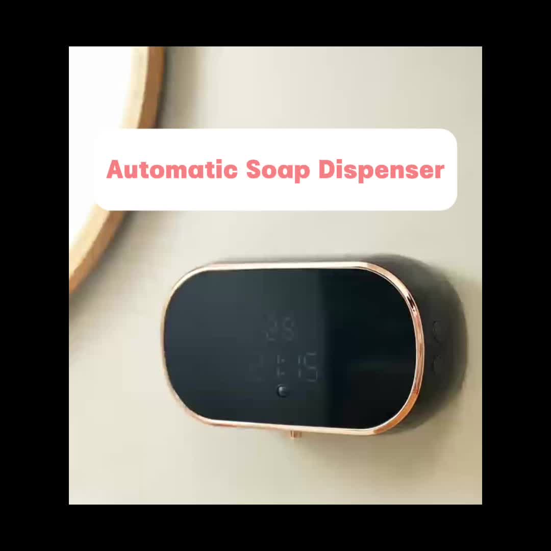 Sensor-Activated Automatic Soap Dispenser, Digital Display Screen, Type-C Charging, Upgraded Infrared Sensing, Extra-Large Battery for Extended Usage, Three-Level Foam Volume Adjustment, Ultra-Fine Foam Hand Soap Dispenser（white）