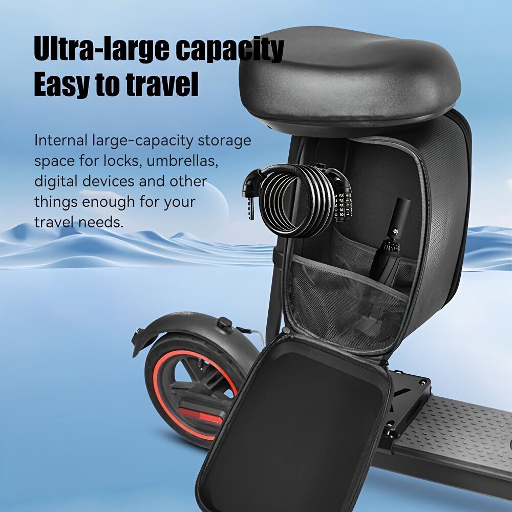 Electric Scooter Upgraded Alloy Luggage Rack! Detachable Storage Box + Ergonomic Seat.
