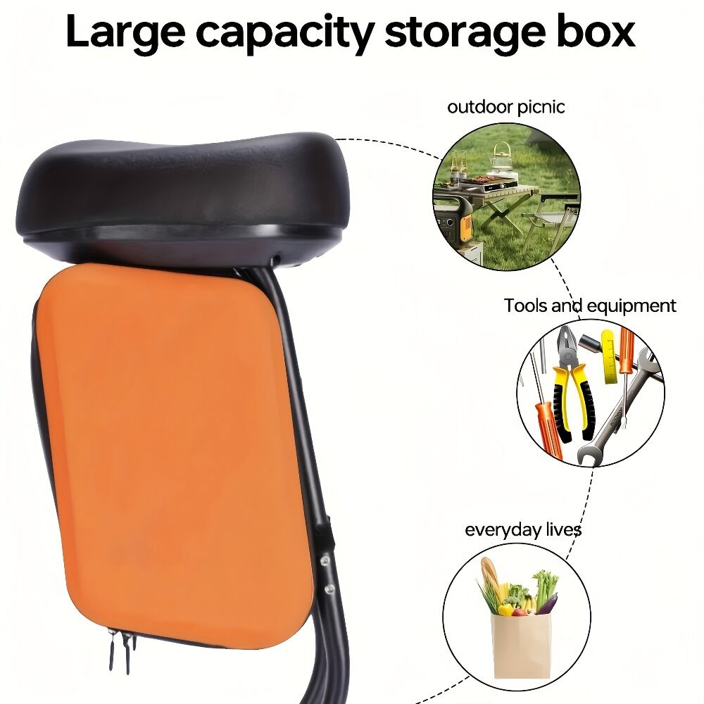 Electric Scooter Upgraded Alloy Luggage Rack! Detachable Storage Box + Ergonomic Seat.