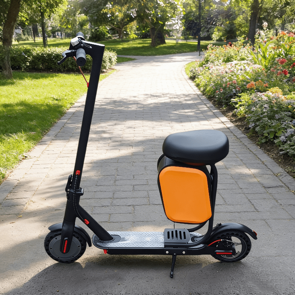 Electric Scooter Upgraded Alloy Luggage Rack! Detachable Storage Box + Ergonomic Seat.