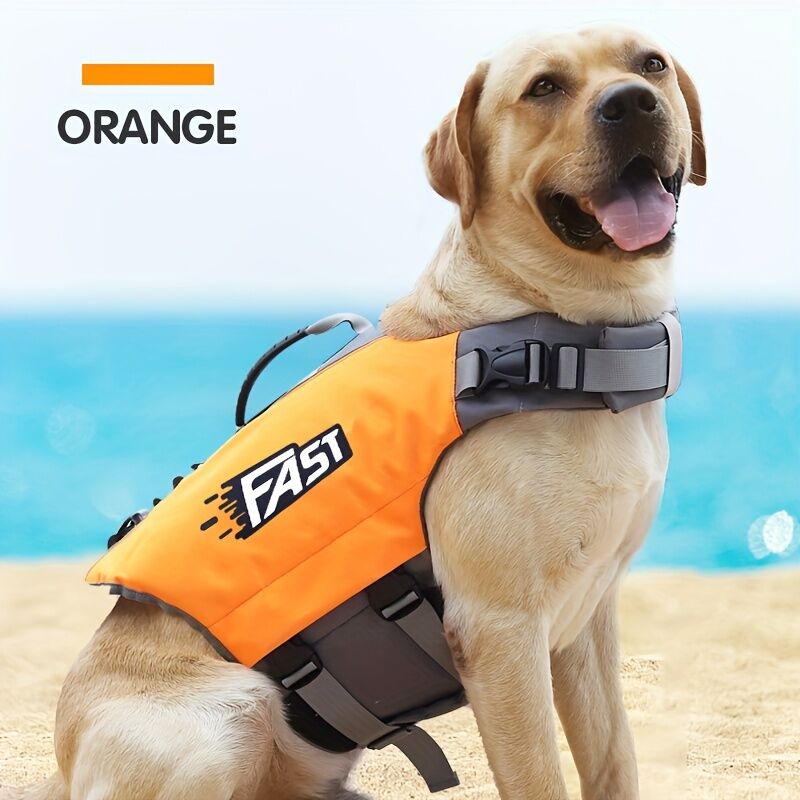 Safe Playtime: The ultimate dog buoyancy vest designed for water adventures. Pet life jacket. Christmas, Black Friday pet products
