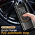 Portable air compressor for tires with digital pressure gauge, 150PSI rechargeable battery, LED light, wireless bicycle tire pump for cars, motorcycles, bicycles, etc., black