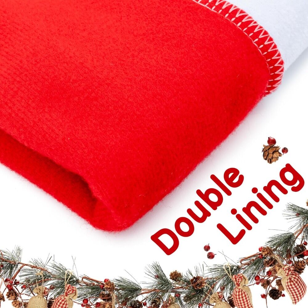 16-piece Christmas chair set-holiday red Christmas hat pattern, suitable for holiday dinners and party decorations, including 8 chair sets and 8 tableware sets, reusable, durable fabric, suitable for Christmas, New Year, Valentine's Day and party activiti