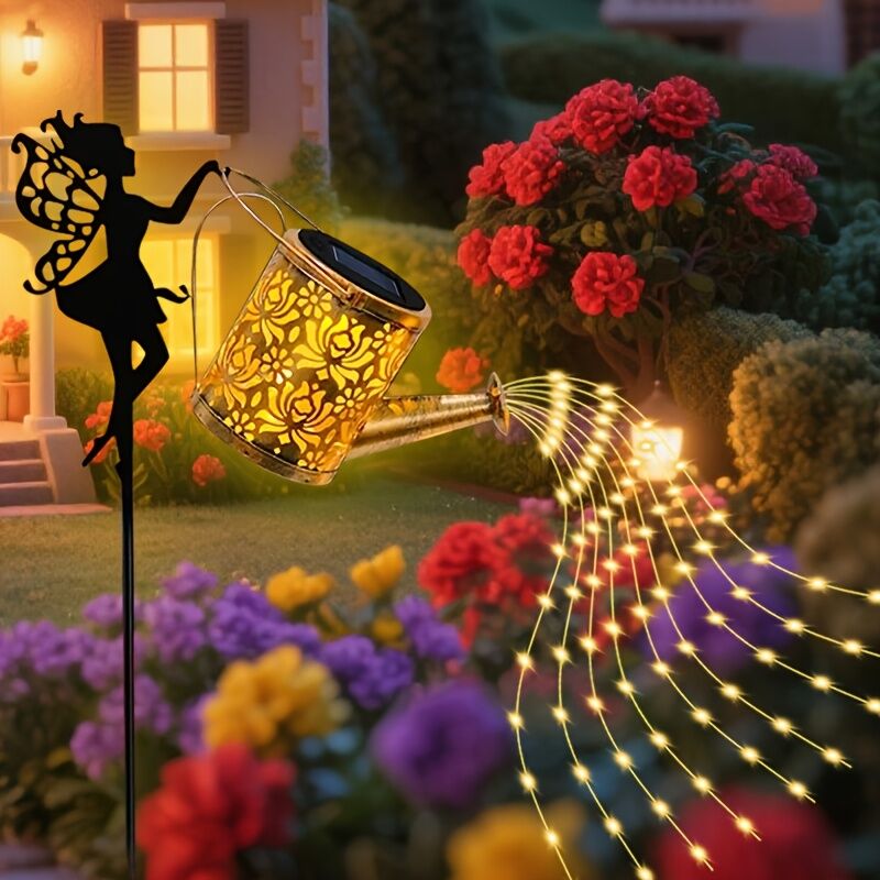 A pcs Christmas-Themed Outdoor Solar String Lights | Waterproof & Durable with Smart Light Sensor | Ideal for Garden/Balcony/Window Decoration & Party/Festival Atmosphere