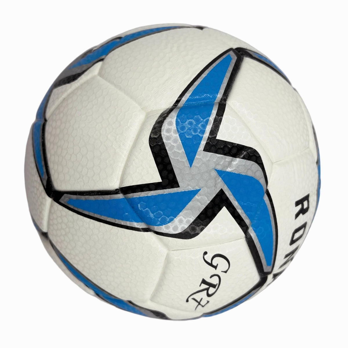 A blue windmill size5 football, PU fit material, wear-resistant and explosion-proof, including pump+air needle+net bag, Christmas Boxing Day gift,soccer