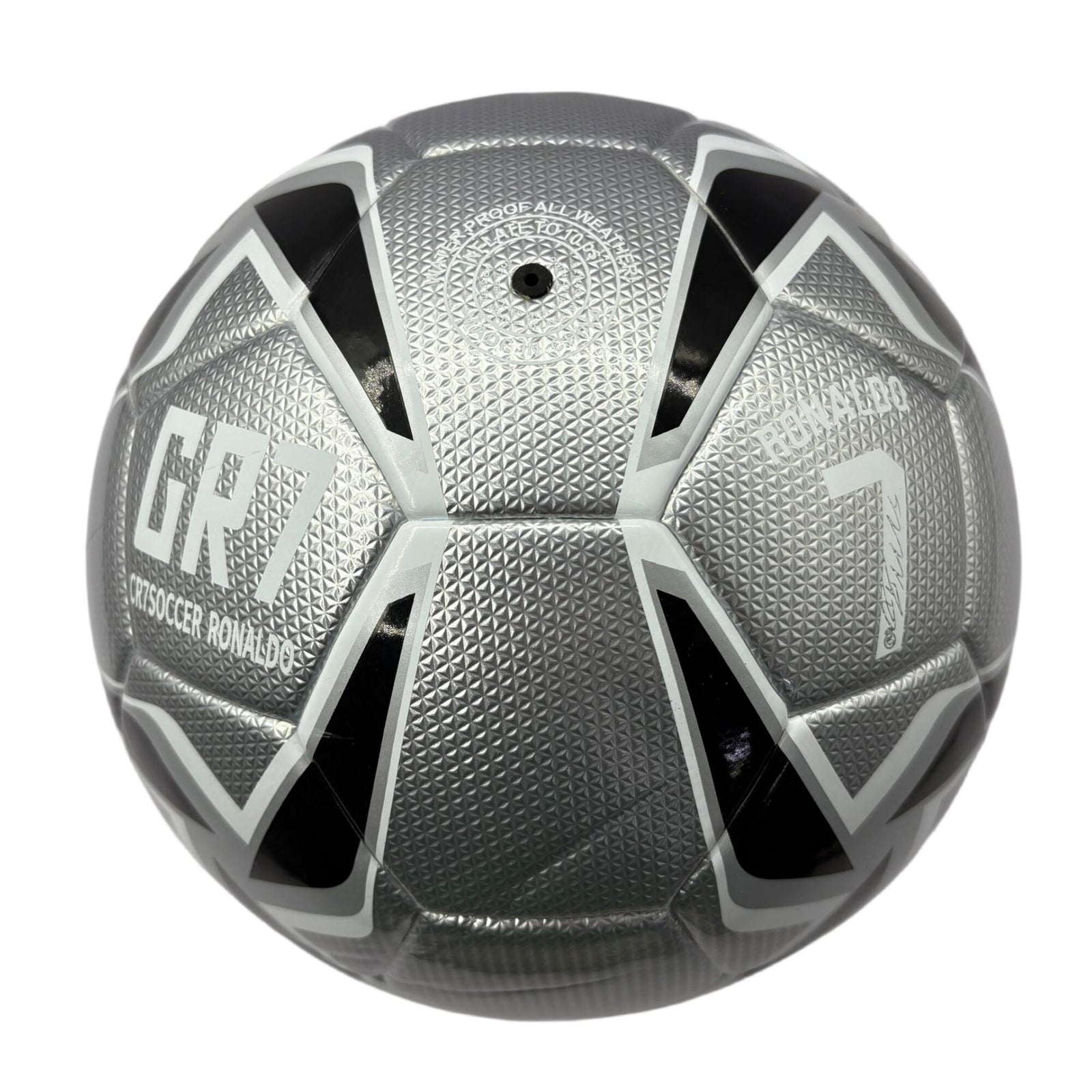 A mirror football with black and white color matching, professional anti-slip and wear-resistant design, exclusive football for fans, three-piece set with net bag, air needle and air pump, the best prize in campus competition, and a sports gift from fathe