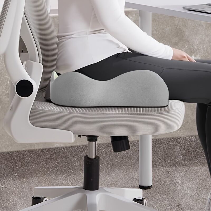 grey+black **Waist Support and Seat Cushion Combo: Scientifically Supports the Back, Breathable and Pressure-Relieving, Comfortable for 8 Hours of Sitting**