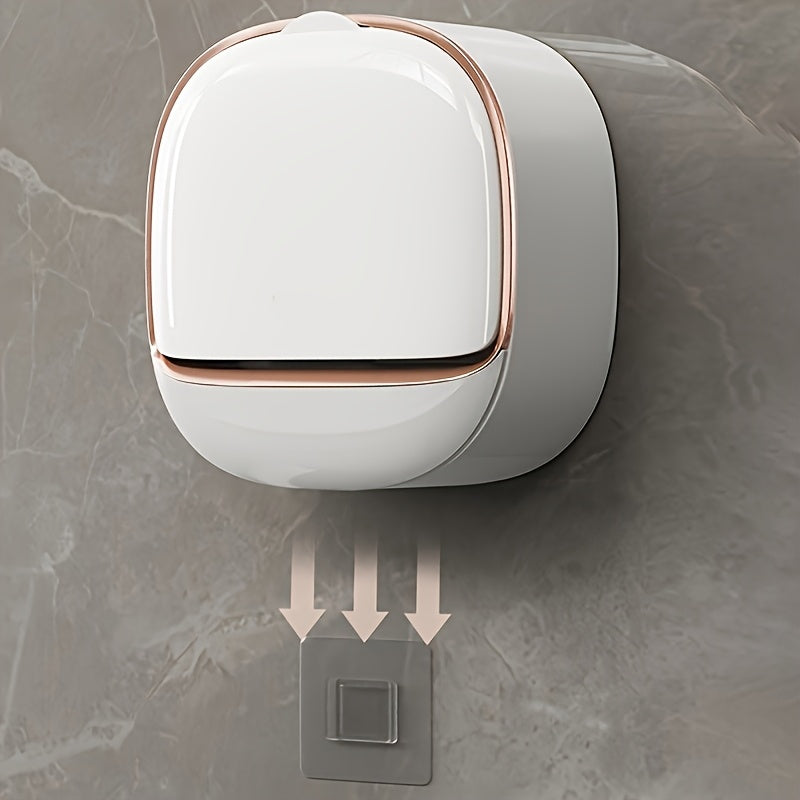 No-Drill High-End Drain Household Soap Holder, Waterproof ABS Soap Dish Organizer, Suitable for Bathrooms and Shower Rooms, Bathroom Accessory, Ideal Choice for Soap Dish and Soap Holder(LIGHT GREEN)