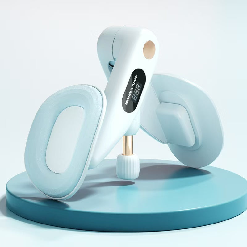 Adjustable Resistance Leg Trainer｜Home 360-Degree Rotatable Shaping, Anti-Slip Spring Strength Workout for Thighs and Arms（pink）