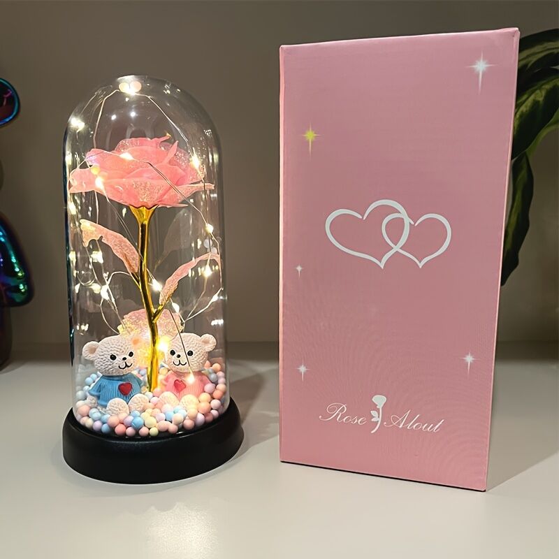 PINK Geometric Desktop Ornament | Light and Shadow Flow, Style Accompanies