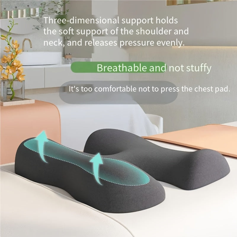 Comfort Zoning, No Fatigue—Ergonomic Beauty Bed Pillow Set（light gray）