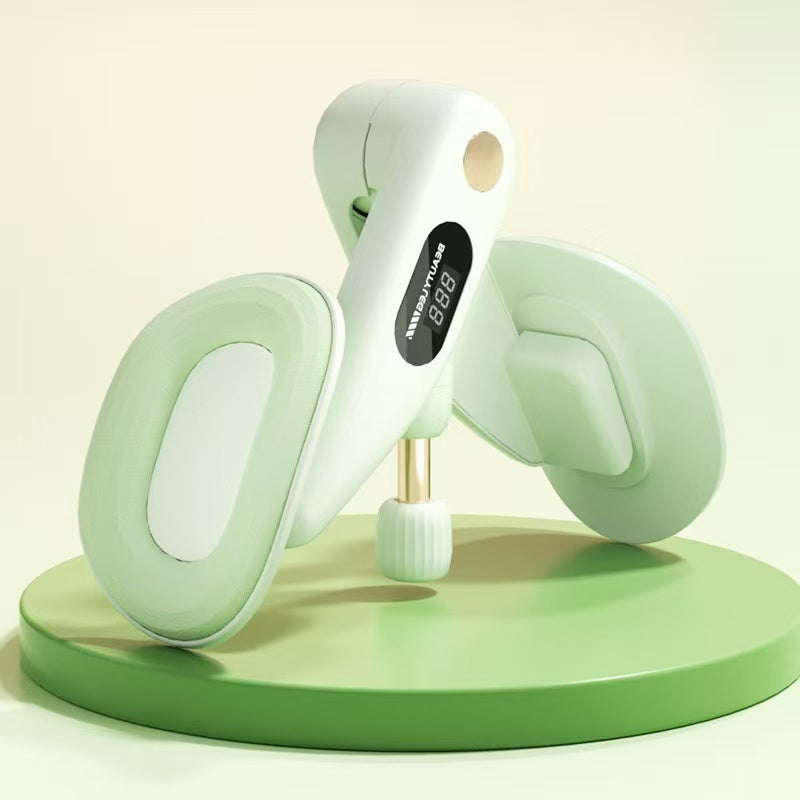 Adjustable Resistance Leg Trainer｜Home 360-Degree Rotatable Shaping, Anti-Slip Spring Strength Workout for Thighs and Arms（grey）