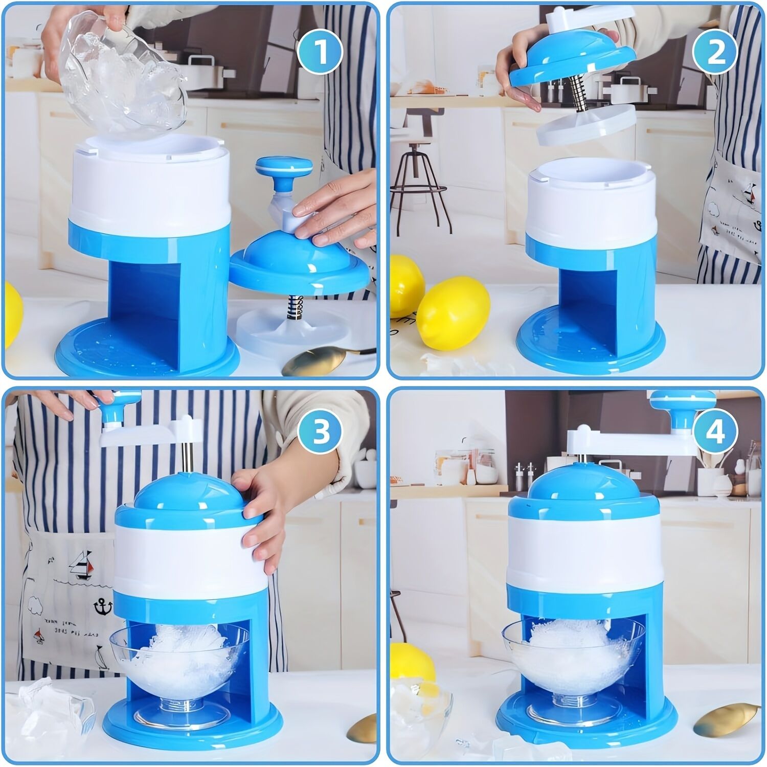 Portable Hand-Cranked Ice Shaver for Home Use: The Smart Choice for Summer Parties and Snow Cone Making