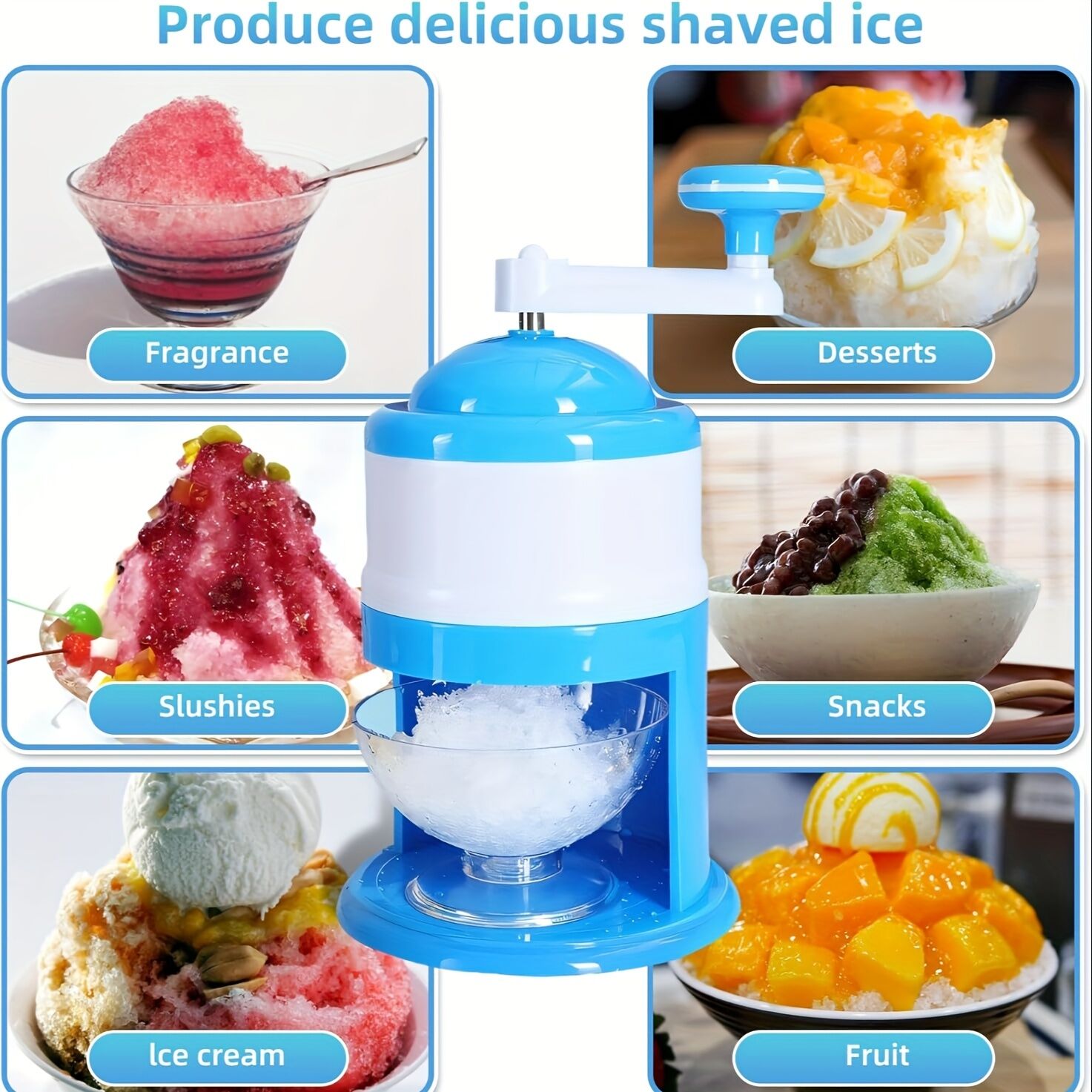 Portable Hand-Cranked Ice Shaver for Home Use: The Smart Choice for Summer Parties and Snow Cone Making
