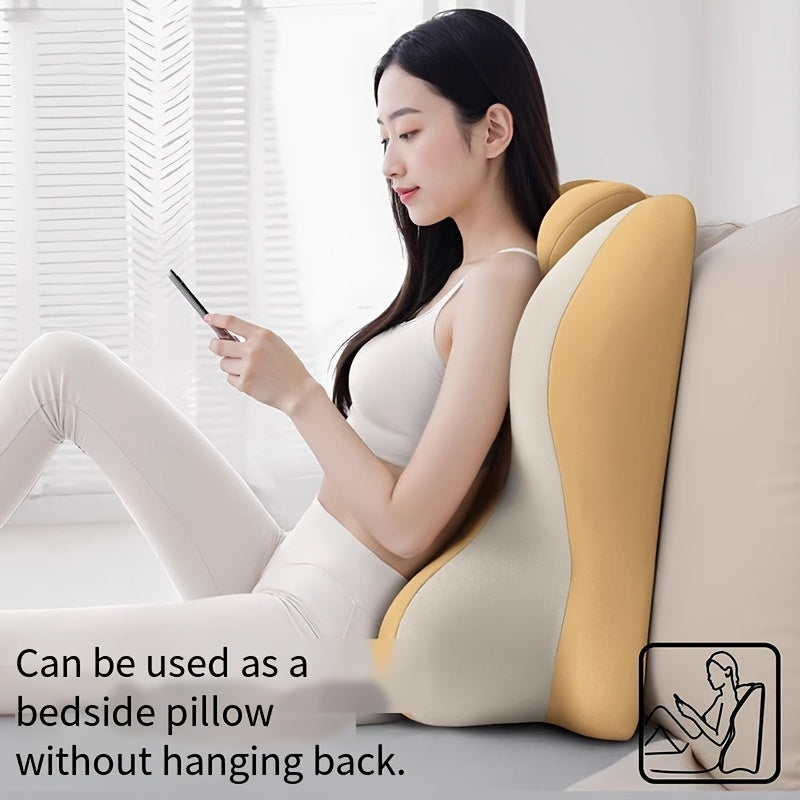 Bed Stomach-Sleep Pillow - Multi-functional Prone Position Pillow for Stomach Sleeping, Phone Use, Reading, Couples Fun Play, Intimacy Aid for Couples, Bed Hip Elevation Tool, Pā Pā Pillow（YELLOW）