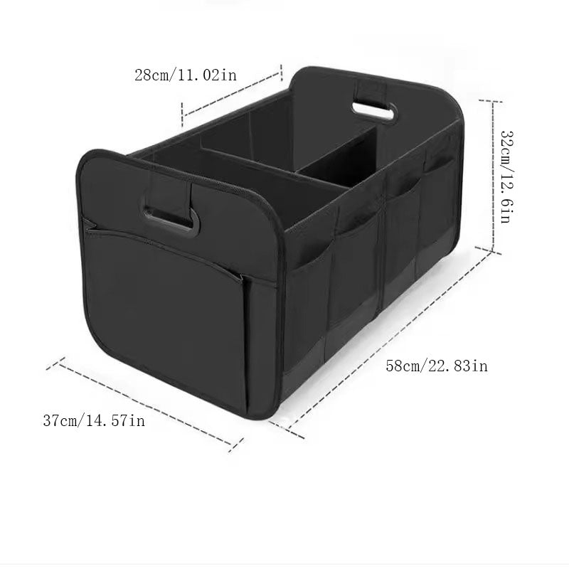 3-in-1 Red Foldable Storage Organizer: Portable, Expandable, with Removable Dividers & 12 Extra Pockets – Your All-in-One Storage Solution