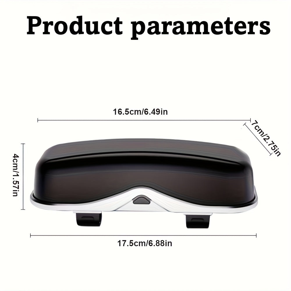 Car Travel Three-Piece Set: Push-Open Eyeglass Case, Universal Storage Case, and Secure Organizer—Complete On-the-Go Storage, Peace of Mind Every Journey(Brown)