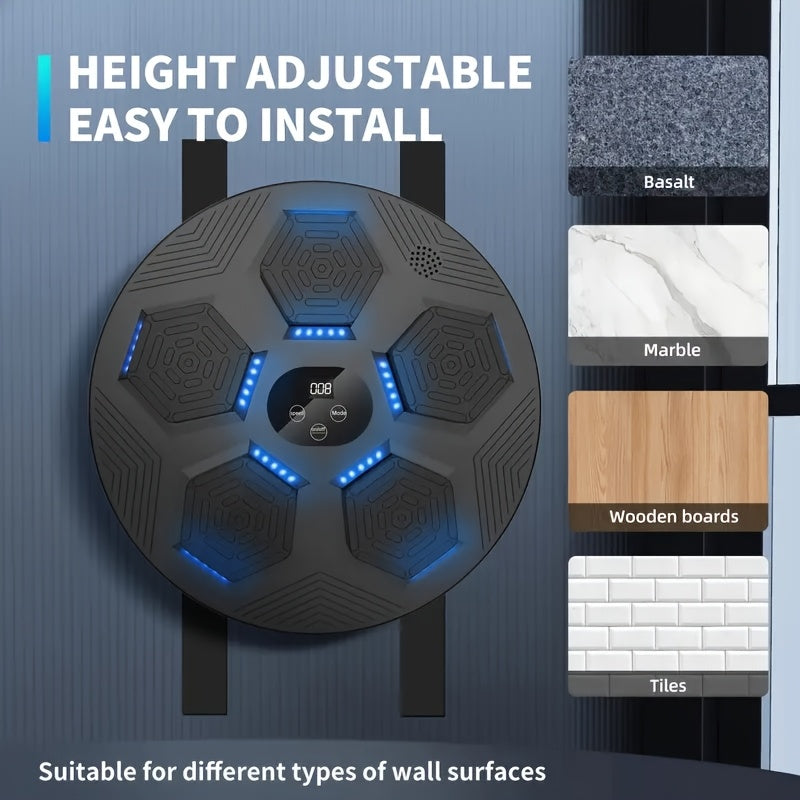 Smart Boxing Training Device: 18 Music Modes + Adaptive System + Minimalist Wall Mount, Creating a Professional-Grade Immersive Home Fitness Experience