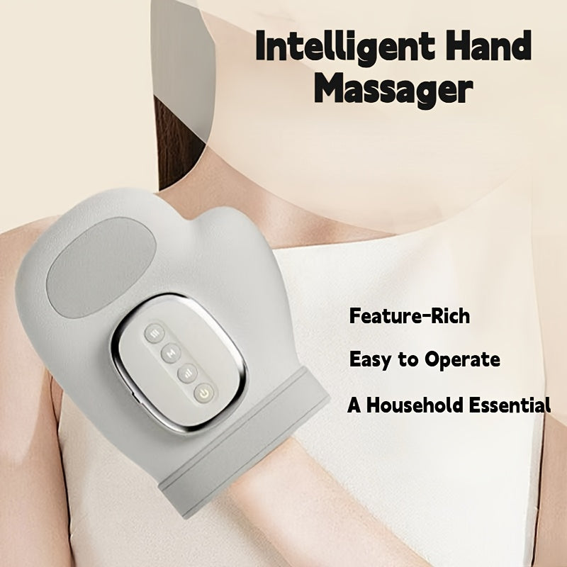 **Smart Hand Massager: Multi-Functional Integration, Easy to Operate, Essential Household Relaxation Device**