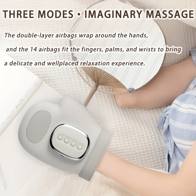 **Smart Hand Massager: Multi-Functional Integration, Easy to Operate, Essential Household Relaxation Device**