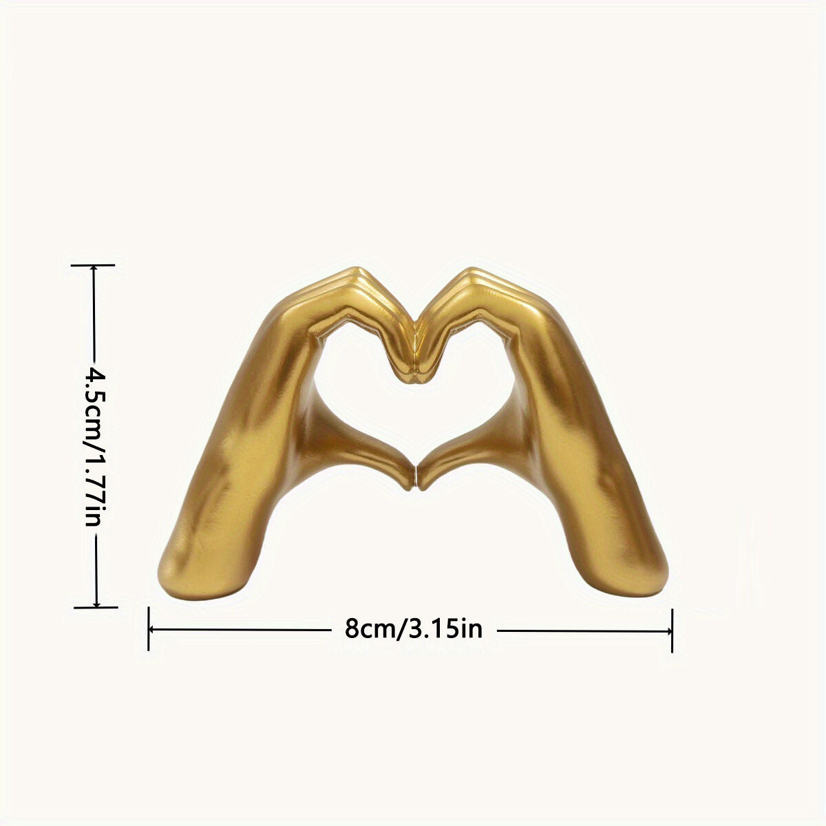 WHITE Elegant Heart-shaped Sculpture: Pure lines capture love, accompanying you in writing tender everyday moments.