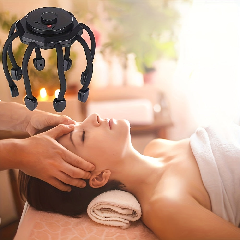 8-Claw Full-Coverage Smart Massager: Human-like Kneading, Immersive Head Relaxation