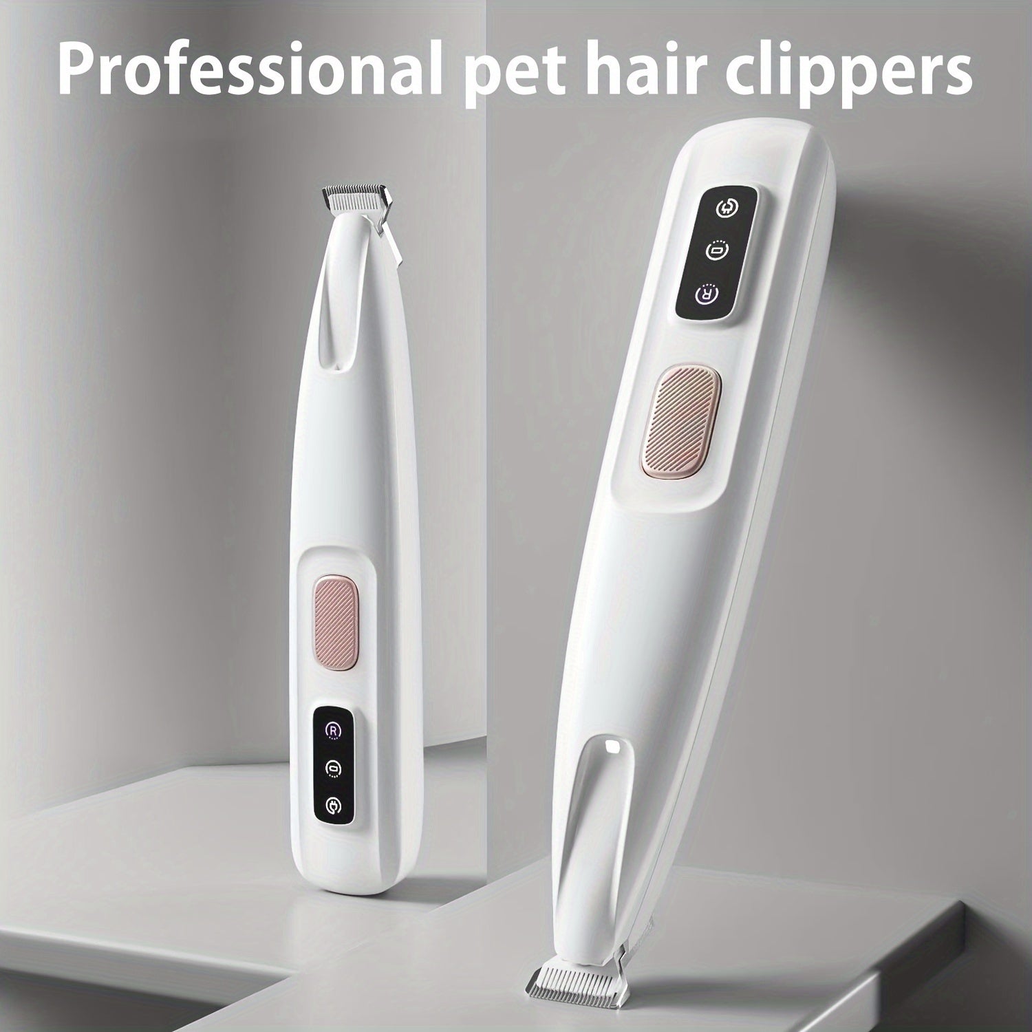 Low-Noise Pet Clipper for Dogs & Cats: Quiet Design to Reduce Stress, Rounded Blades for Gentle Grooming, 90-Minute Runtime