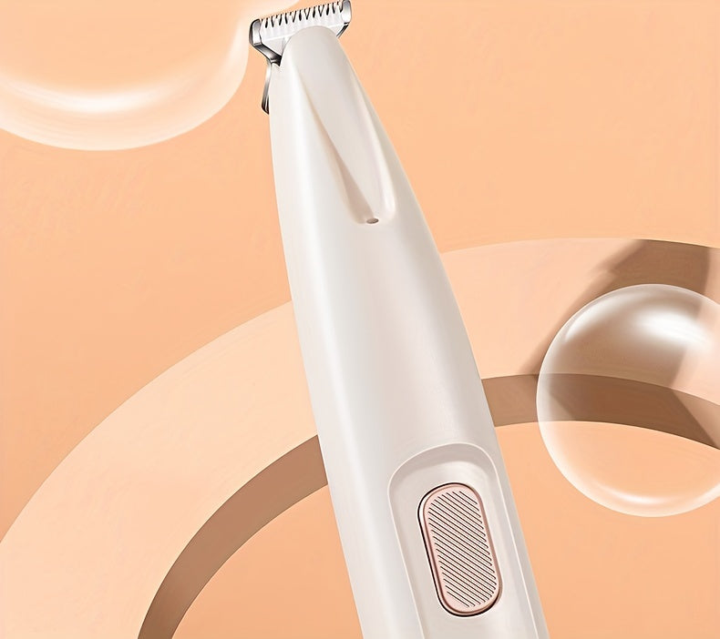 Low-Noise Pet Clipper for Dogs & Cats: Quiet Operation Reduces Stress, Rounded Blade Prevents Skin Irritation, 90-Min Runtime + Spare Blade Included