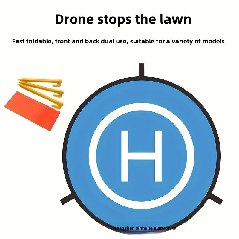 **Drone Quick-Fold Landing Pad + UV-Resistant Storage Bag Combo | Dual-Sided Takeoff/Landing, UV Protection & Shockproof, Ready-to-Go for Outdoor Aerial Photography, a Lightweight Protection System Designed for Pilots**（Yellow)）