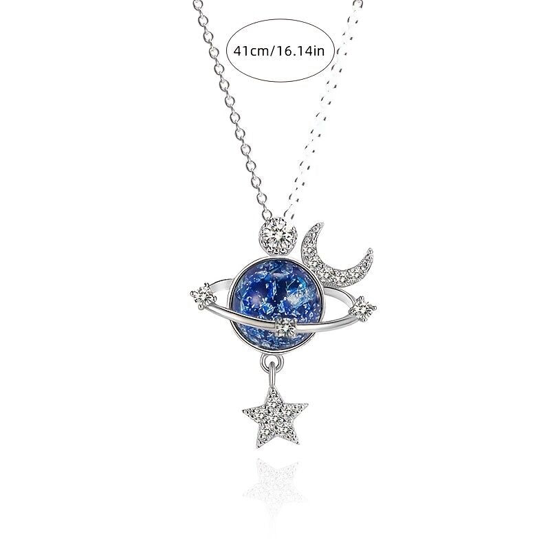 **“Whispers of Stars” — Galaxy Collarbone Chain, Gifting You a Corner of a Private Universe**